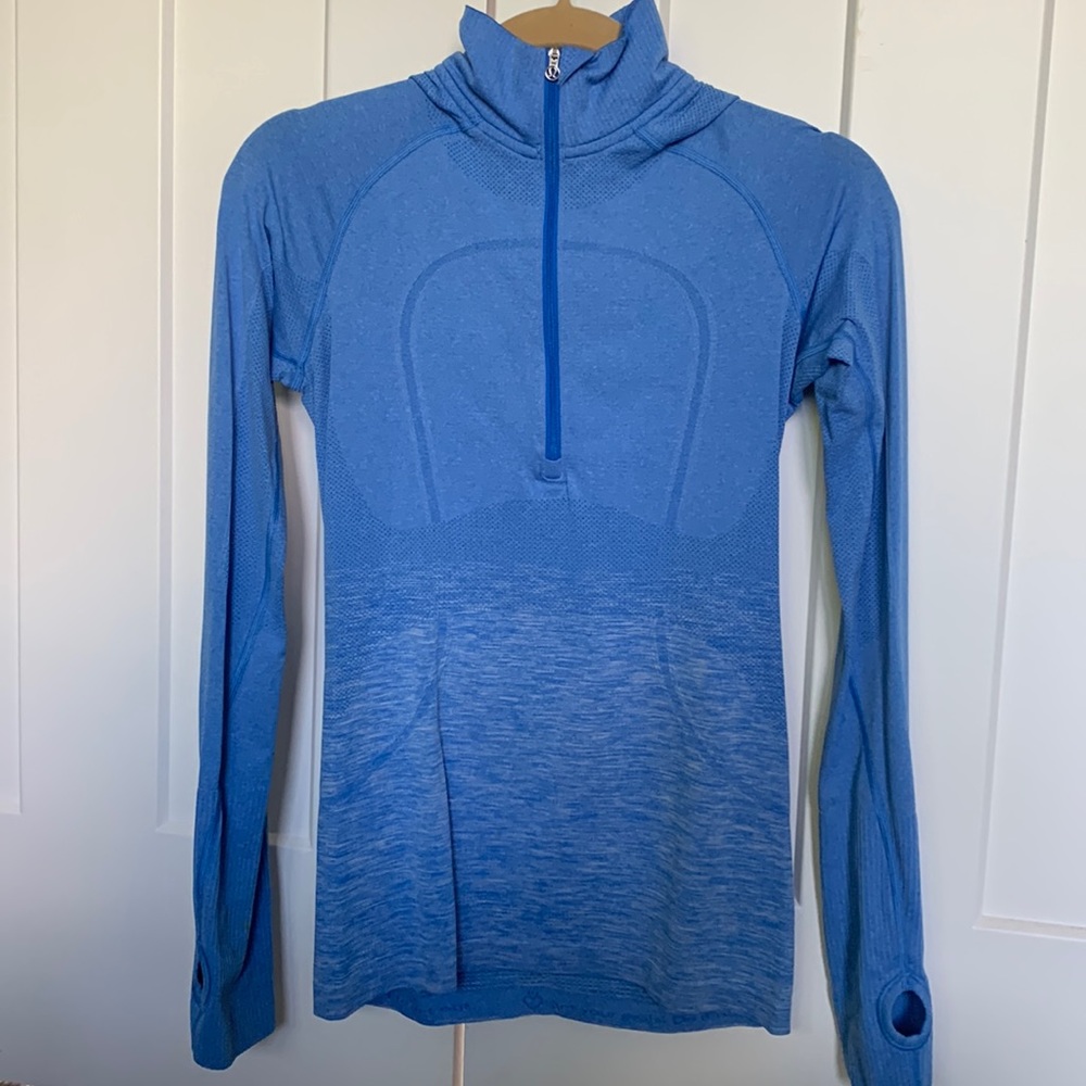 Blue quarter zip, Lulu lemon workout top